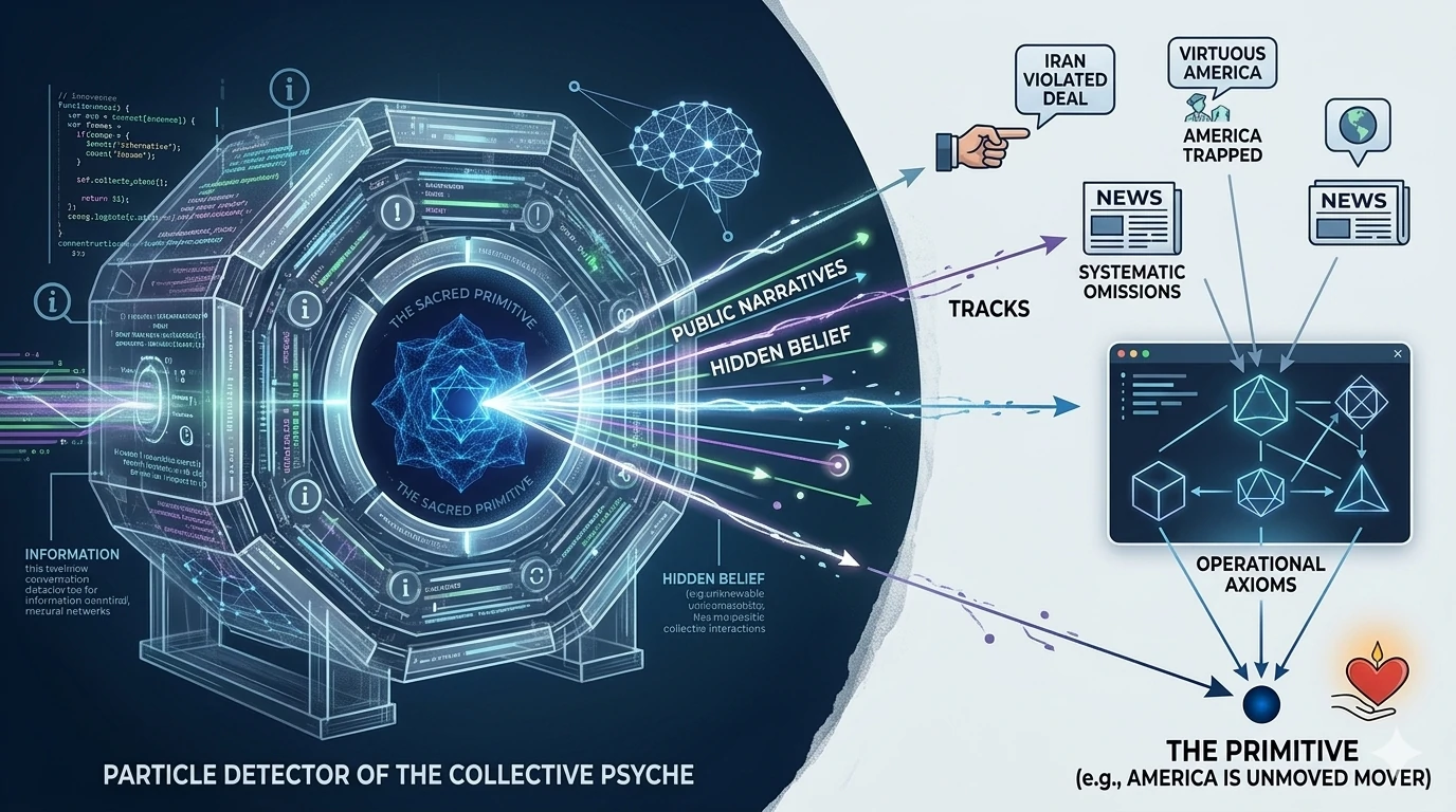 The Particle Detector of the Collective Psyche: A Method for Inferring Hidden Beliefs from Public Narratives